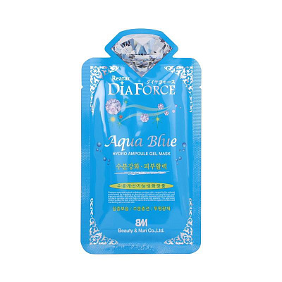 Rearar, Маска тканевая гидрогелевая Dia Force Aqua Blue Hydro Ampoule Gel Mask