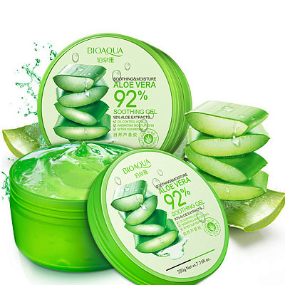 Images, Увлажняющий гель для лица и тела с натуральным соком Aloe Vera 92%, Soothing & Moisture, 220 г