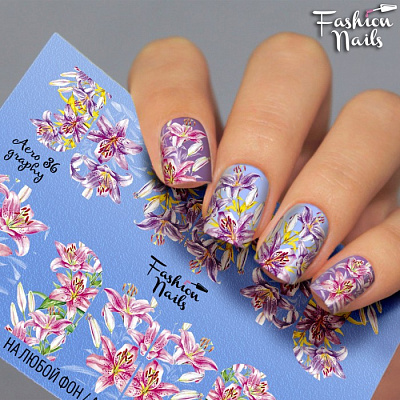 Fashion Nails, Слайдер-дизайн Aerography 36