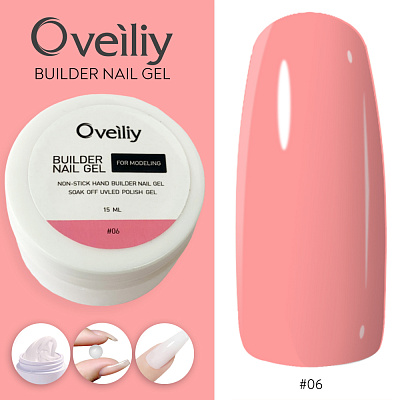 Oveiliy, Моделирующий гель-пластилин Builder Nail Gel #06, 15 мл