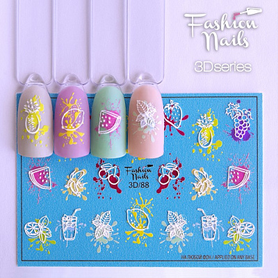 Fashion Nails, Слайдер-дизайн 3D/88