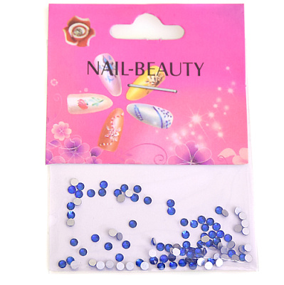 Nail Beauty, Стразы синие, размер s4