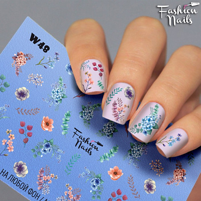 Fashion Nails, Слайдер-дизайн W48