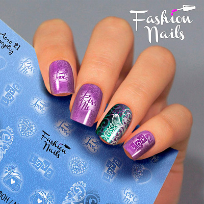 Fashion Nails, Слайдер-дизайн Aerography 21