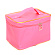 Косметичка-чемоданчик "Кантик золотой", цвет: бледно-розовый (25*19*14 )