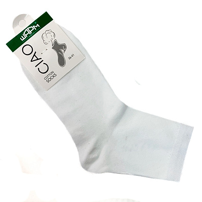 Шарм CIAO, носки женские БЕЛЫЕ, размер 36-41