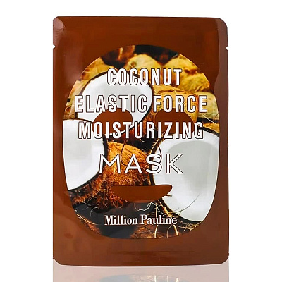 Million Pauline, Увлажняющая тканевая маска для лица с экстрактом Кокоса Coconut Elastic Force Moisturizing Mask (30ml)