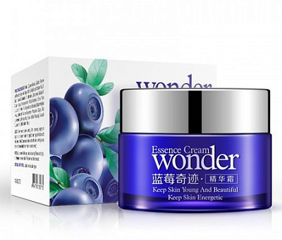 BIOAQUA, Крем для лица с черникой, Wonder Essence Cream, 50 г