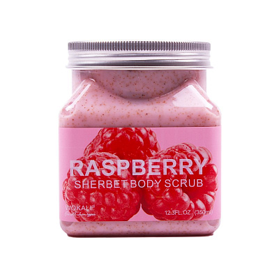 WOKALI, Скраб для тела с Малиной Sherbet Body Scrub Raspberry, 350 мл