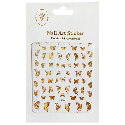 Nail Art Sticker, 2D стикер Z-D3841 (золото)
