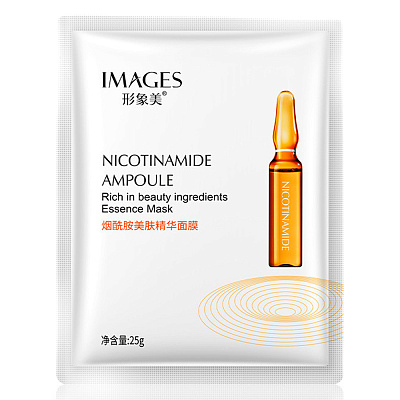 Images, Омолаживающая Маска для лица с ниацинамидом и экстрактом алоэ Nicotinamide Ampoule, 25г