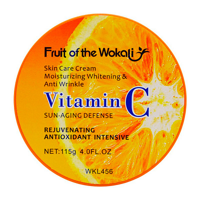 WOKALI, Крем для лица увлажняющий Vitamin C Skin Care Cream, 115 гр