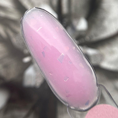 Patrisa Nail, Камуфлирующий гель с "битым стеклом" Secret Gel Kiss (цвет: нежно-розовый), 15 гр