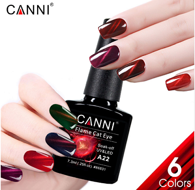 Canni, гель-лак Flame Cat Eye № A21