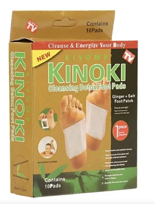 Kinoki, Детоксикационный Пластырь Cleanse & Energize Foot Patch, 5 пар