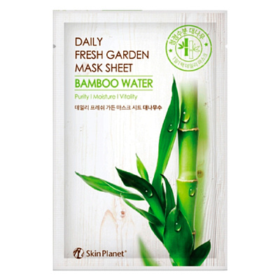 MIJIN Daily Fresh Garden, Тканевая маска Sheet Bamboo Water (бамбук)