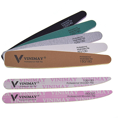 Vinimay, Пилка для натуральных ногтей (песочная), 150/180 грит