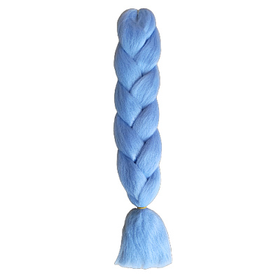 Канекалон однотонный #A33 бледно-голубой, 60см/100гр
