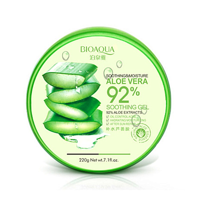 Images, Увлажняющий гель для лица и тела с натуральным соком Aloe Vera 92%, Soothing & Moisture, 220 г