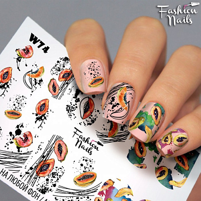 Fashion Nails, Слайдер-дизайн W74