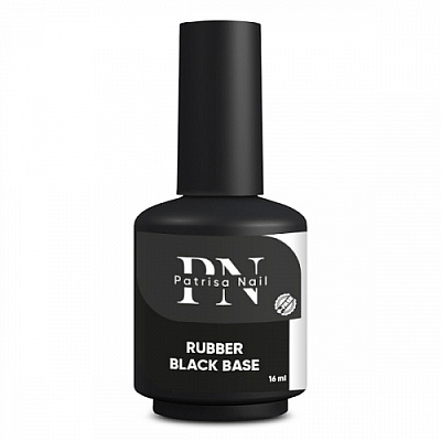 16 мл, Patrisa Nail, Черная каучуковая база для гель-лака Black Base