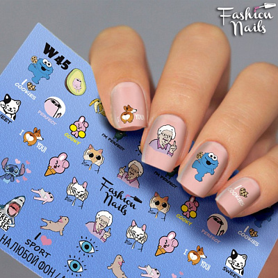 Fashion Nails, Слайдер-дизайн W45