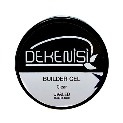 DEKENISI, Конструирующий гель прозрачный Builder Gel Clear UV/LED, 15 мл.