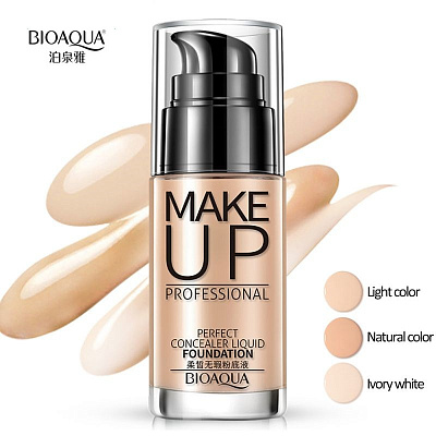 Bioaqua, Тонирующий консилер Perfect Concealer Liquid Foundation №02, 30 мл