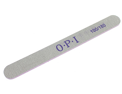 Пилка O.P.I узкая для искусственных ногтей 100/180 грит Серый