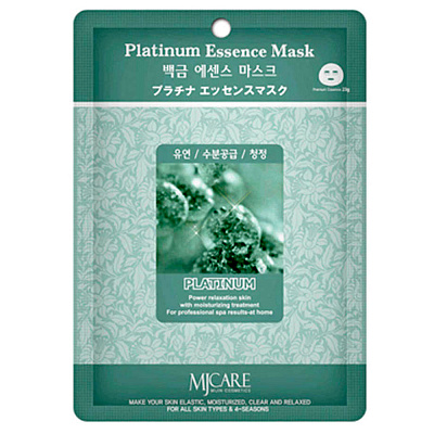 Mijin Essence Mask, Маска тканевая для лица с Платиной (23 гр)