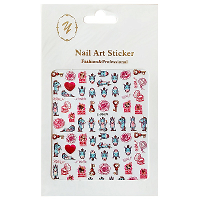 Nail Art Sticker, 2D стикер Z-D3639