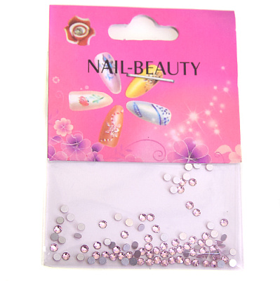 Nail Beauty, Стразы розовые, размер s4