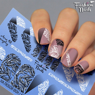 Fashion Nails, Слайдер-дизайн Aerography 48