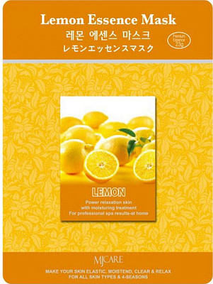 Mijin Essence Mask, Маска тканевая для лица лимон (23 гр)