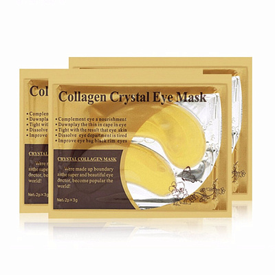 Патчи для кожи вокруг глаз Collagen Crystal Eye Mask золото, 2 шт