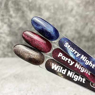 Patrisa Nail, Гель-лак Wild Night Flash Magnetic (горький шоколад), 3,5 мл