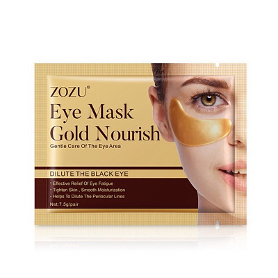 ZOZU, Маски-патчи для кожи вокруг глаз Gold Nourish Eye Mask, 2 шт