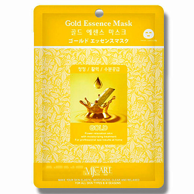 Mijin Essence Mask, Маска тканевая для лица Золото (23 гр)