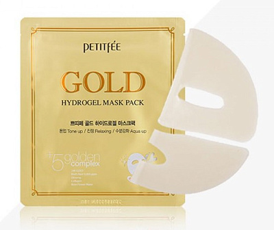 Petitfee, Гидрогелевая маска Gold Hydro GelMask Pack, (30 гр)