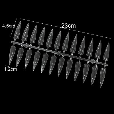 Конкурсные (подиумные) типсы стилет (прозрачные), 240 шт