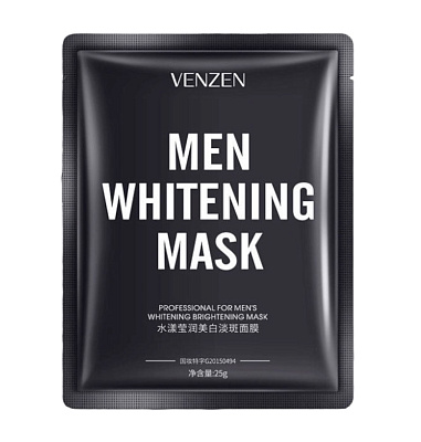 VEZE, Увлажняющая осветляющая маска для лица для МУЖЧИН Whitening Brightening Mask, 25г