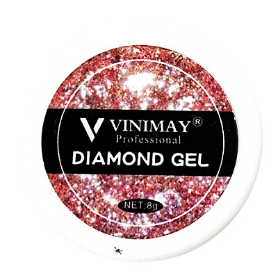 Vinimay, Diamond Gel Розовое Серебро, 8g