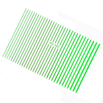 Гибкая (силиконовая) лента для дизайна ногтей, цвет: зеленый