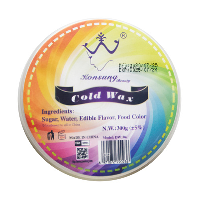 Konsung Beauty, Холодный воск для депиляции Cold Wax Crystal (банка), 300g