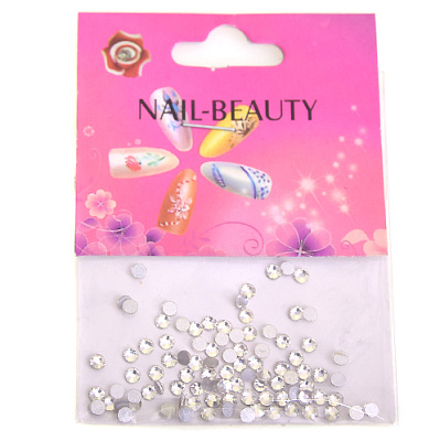 Nail Beauty, Стразы серебро, размер s6