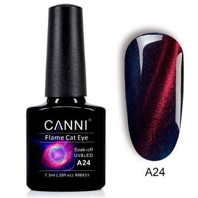 Canni, гель-лак Flame Cat Eye № A24